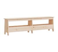vidaXL Hall Bench Shoe Bench Wooden Shoe Storage Bench Seat Solid Wood Pine