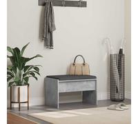 vidaXL Hall Bench with Cushion Concrete Grey 63 x 38 x 40 cm