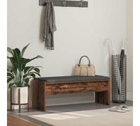 vidaXL Hall Bench with Cushion Old Wood 103 x 38 x 40 cm