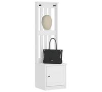 vidaXL Hall Tree SANDENS White 45x40x159.5 cm Solid Wood Pine