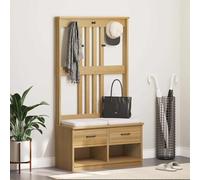 vidaXL Hall Tree SANDNES 87x40x159.5cm Solid Wood Pine