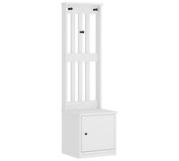 vidaXL Hall Tree SANDNES White 45x40x159.5 cm Solid Wood Pine