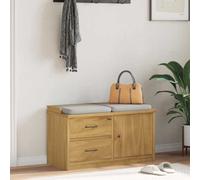 vidaXL Hallway Bench SANDNES 87x40x50 cm Solid Wood Pine
