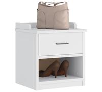 vidaXL Hallway Bench SANDNES White 45x40x50 cm Solid Wood Pine