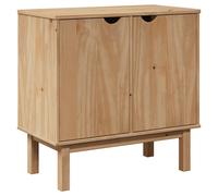 vidaXL Hallway Cabinet Storage Cupboard Hall Unit Side Cabinet Solid Wood Pine