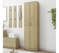 Vidaxl Hallway Wardrobe Sonoma Oak 55X25X189 Cm Engineered Wood Hallway Wardrobes