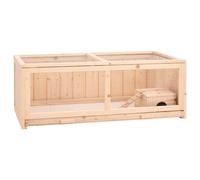 vidaXL Hamster Cage 104x52x38 cm Solid Wood Fir