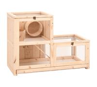 vidaXL Hamster Cage 81x40x60 cm Solid Wood Fir