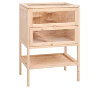 vidaXL Hamster Cage Small Animal Cage Hamster House Rat Cage Solid Wood Fir