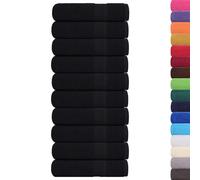 vidaXL Hand Towels 10 Pieces 50 x 100 cm 360 g/m 100% Cotton Black