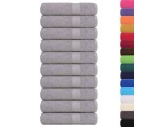 vidaXL Hand Towels 10 Pieces 50 x 100 cm 360 g/m 100% Cotton Grey