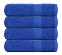 vidaXL Hand Towels 4 pcs Blue 50x100 cm 360 gsm 100% Cotton