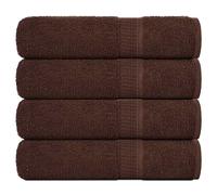 vidaXL Hand Towels 4 pcs Brown 50x100 cm 360 gsm 100% Cotton