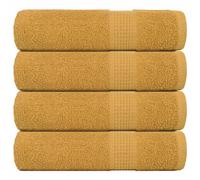 vidaXL Hand Towels 4 pcs Gold 50x100 cm 360 gsm 100% Cotton