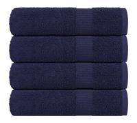 vidaXL Hand Towels 4 pcs Navy Blue 50x100 cm 360 gsm 100% Cotton