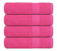 vidaXL Hand Towels 4 pcs Pink 50x100 cm 360 gsm 100% Cotton