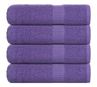vidaXL Hand Towels 4 pcs Purple 50x100 cm 360 gsm 100% Cotton