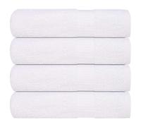 vidaXL Hand Towels 4 pcs White 50x100 cm 360 gsm 100% Cotton