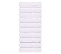 vidaXL Hand Towels "FROGN" 10 pcs White 50x100 cm 360 gsm