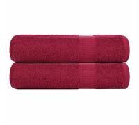 vidaXL Hand Towels 2 pcs Bordeaux 50x100 cm 360 gsm 100% Cotton