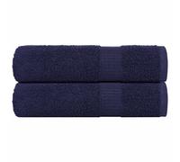 vidaXL 2 Piece Towels Navy Blue 50 x 100 cm 360 g/m 100% Cotton
