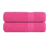 vidaXL Hand Towels 2 pcs Pink 50x100 cm 360 gsm 100% Cotton