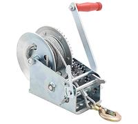 vidaXL Hand Winch 1360 Kg - Sturdy Iron Construction, 2 Speeds, 10m Cable Length, Ideal for Trailers, Trucks, and Heavy-Duty Applications