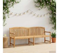 vidaXL Handcarved Rose Bench 228 x 61 x 94.5 cm Solid Teak Wood