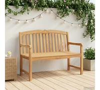 vidaXL Handcarved Rose Bench Natural 114 x 60 x 95 cm Solid Teak Wood