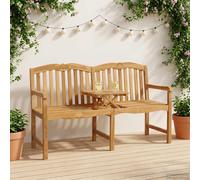 vidaXL Handcarved Rose Bench Natural 155 x 60 x 94 cm Solid Teak Wood