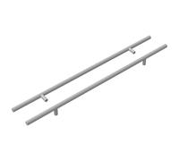 vidaXL Handle 2 pcs Silver 1500 mm Steel, Kitchen, Minimalist Designs for Other Spaces, Durable Materials for Stylish Functionality, for Every Home Setup