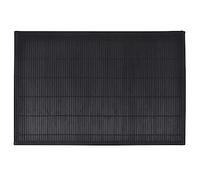 vidaXL Handmade Bamboo Placemats, 30x45 cm, Black, 6-Piece Set - Non-slip Gauze Backing, Easy Clean, Modern Dining Table Décor