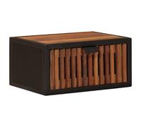 vidaXL Handmade Bedside Cabinet Beige 40 x 30 x 20 cm, Modern Bedroom Furniture,