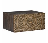 vidaXL Handmade Bedside Cabinet Coffee Brown 40 x 30 x 20 cm, Modern Handmade Be