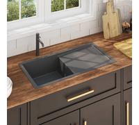 Vidaxl Handmade Kitchen Sink Black Stainless Steel Kitchen Sinks