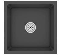 Vidaxl Handmade Kitchen Sink Black Stainless Steel