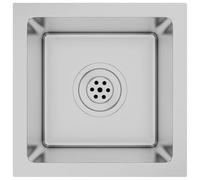 vidaXL High-Graded Stainless Steel Handmade Kitchen Sink with Satin Finish - Undermount, Flush Mount and Drop-in Installation - Sound-Reducing Design