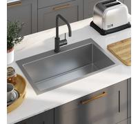 vidaXL Handmade Kitchen Sink Stainless Steel