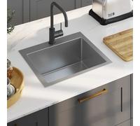 Vidaxl Handmade Kitchen Sink Stainless Steel