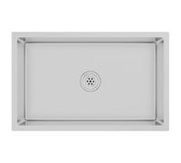 vidaXL Handmade Kitchen Sink Dining Room Plumbing Fixture Utility Waste Sink Under-Mount Kitchen Basin Stainless Steel
