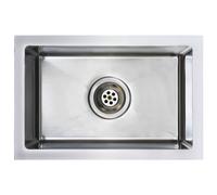 vidaXL Handmade Kitchen Sink Stainless Steel Under-mount Kitchen Sink Basin