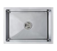 vidaXL Handmade Kitchen Sink Stainless Steel Under-mount Kitchen Sink Basin