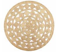 vidaXL Handmade Rug Appealing Texture Home Office Living Room Bedroom Floor Floo