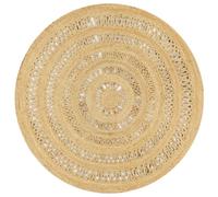 Berkfield Handmade Rug Braided Jute 150 Cm