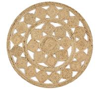 vidaXL Handmade Rug Braided Jute 150 cm 02 UK HOT