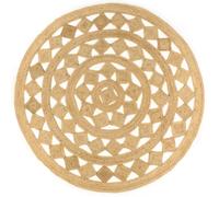 Berkfield Handmade Rug Braided Jute 210 Cm