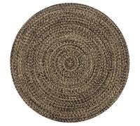 vidaXL Handmade Rug Jute Black and Natural 150 cm