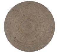 vidaXL Handmade Rug Jute Round 150 cm Grey