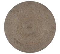 vidaXL Handmade Rug Jute Round 150 cm Grey UK