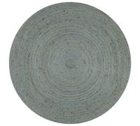 Berkfield Handmade Rug Jute Round 150 Cm Olive Green